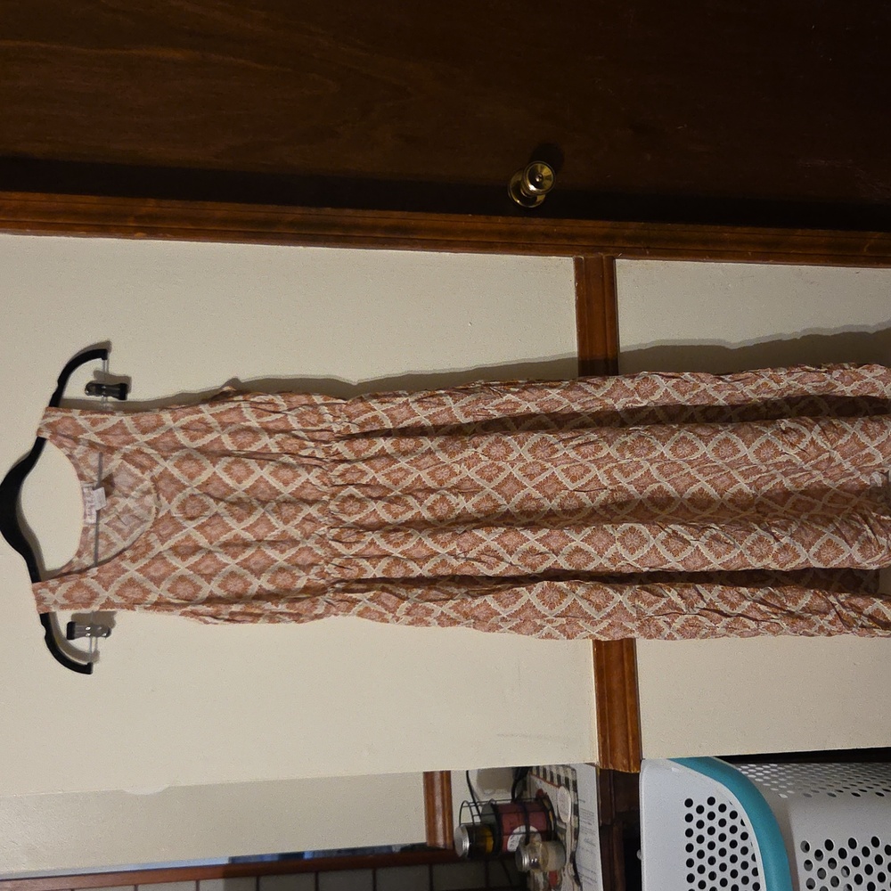 Sleeveless Geometric Pattern Dress